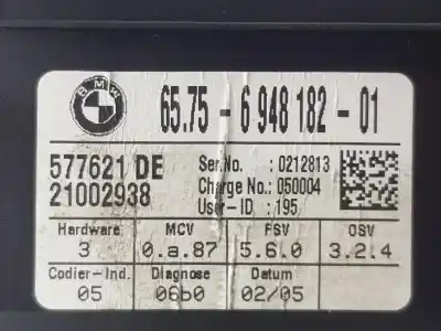 Second-hand car spare part electronic module for bmw 5 touring (e61) 525 d oem iam references 65756948182  6948182