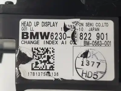 Second-hand car spare part head-up display for bmw x3 (g01, f97) xdrive 30d oem iam references 62306822901  62308784905