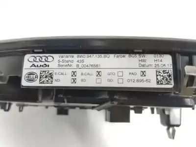 Автозапчастина б/у внутрішне світло для audi a4 avant 2.0 16v tdi посилання на oem iam 8w0947135bq  8w0947135bq