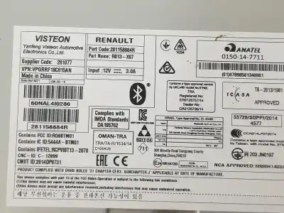 Автозапчасти б/у аудиосистема / радио cd за dacia dokker essential ссылки oem iam 281158884r  281158884r