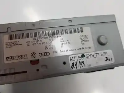 Pezzo di ricambio per auto di seconda mano impianto audio / radio cd per audi a5 coupe 3.0 v6 24v tdi riferimenti oem iam 4e0919887m  4e0919887m