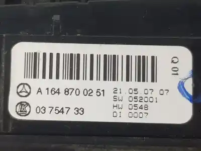 Second-hand car spare part hazard warning lights for clase c clase m 3.0 cdi oem iam references a1648700251  a1648700251