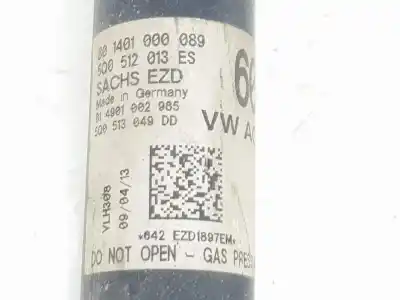 Second-hand car spare part right rear shock absorber for seat leon (5f1) 1.6 tdi oem iam references 5q0513049dd