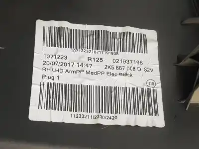 Автозапчастина б/у обработка передніх правіх дверей для volkswagen caddy furgón/kombi 2.0 tdi посилання на oem iam 2k5867008d  2k5867008d