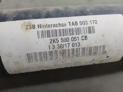 Автозапчастина б/у задня вісь для volkswagen caddy furgón/kombi 2.0 tdi посилання на oem iam 2k5501101e  2k5501101e