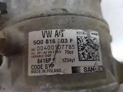 Автозапчастина б/у компресор кондиционера для volkswagen caddy furgón/kombi 2.0 tdi посилання на oem iam 5q0816803f  5q0816803f