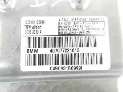 Автозапчастина б/у задня ліва бічна подушка безпеки для bmw 7 (e65, e66, e67) 735 i, li посилання на oem iam 72127226161  7226161