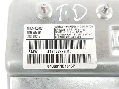 Автозапчастина б/у задня права бічна подушка безпеки для bmw 7 (e65, e66, e67) 735 i, li посилання на oem iam 72127226163  7226163