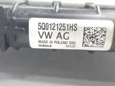 Автозапчастина б/у водяний радіатор для audi q2 (gab) 2.0 16v tdi посилання на oem iam 5q0121251hs  5q0121251hs
