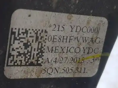 Автозапчасти б/у рычаг задней нижней правой подвески за volkswagen tiguan (ad1, ax1) 2.0 tdi ссылки oem iam 5qn505311  5qn505311