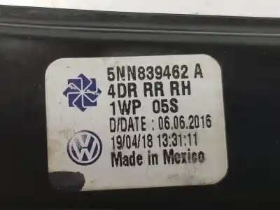 Автозапчастина б/у регулятор скла заднього правого для volkswagen tiguan (ad1, ax1) 2.0 tdi посилання на oem iam 5nn839462a  5nn839462a