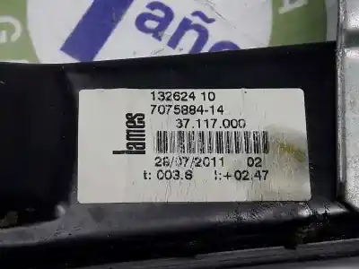 Second-hand car spare part rear right window regulator for bmw 3 (e90) 318 d oem iam references 51357140590  7075884 132624