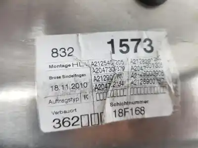 Second-hand car spare part rear left window regulator for clase c clase e lim. 2.1 cdi oem iam references a2127301779