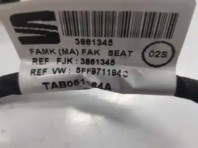 Second-hand car spare part parking sensor for cupra formentor 2.0 tsi oem iam references 5ff971194c  5ff971194c