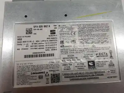 Second-hand car spare part gps navigation system for cupra formentor 2.0 tsi oem iam references 5fa035862k  5fa035862k