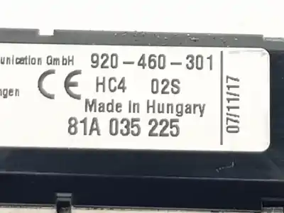 Автозапчастина б/у електронний модуль для audi q2 (gab, gag) 1.6 tdi посилання на oem iam 81a035225  81a035225