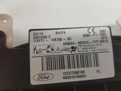 Автозапчастина б/у передня ліва подушка безпеки для ford bmax 1.0 ecoboost посилання на oem iam 34014202c  34014202c