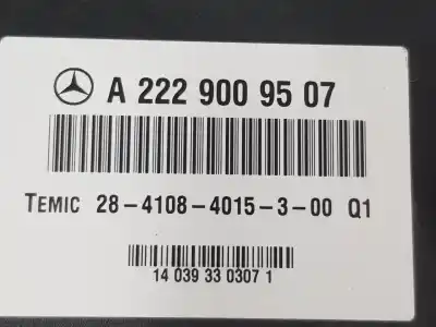 İkinci el araba yedek parçası elektronik modül için mercedes-benz clase c (w205) lim. 2.1 cdi cat oem iam referansları a2229009507 a2229009507 