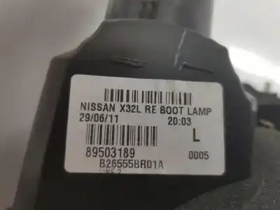 Автозапчастина б/у внутрішній лівий задній ліхар для nissan qashqai / qashqai +2 i (j10, nj10, jj10e) 1.5 dci посилання на oem iam 26555br01a  26559br01a Автозапчастина б/у внутрішній лівий задній ліхар для nissan qashqai / qashqai +2 i (j10, nj10, jj10e) 1.5 dci посилання на oem iam 26555br01a  26559br01a