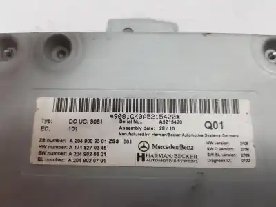 Second-hand car spare part electronic module for clase c clase e lim. 2.1 cdi oem iam references a2049009301  a2049009301