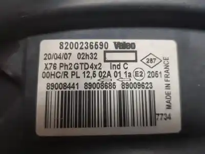 Автозапчастина б/у ліва фара для renault kangoo (kc0/1_) 1.5 dci (kc07) посилання на oem iam 8200236590  8200236590 Автозапчастина б/у ліва фара для renault kangoo (kc0/1_) 1.5 dci (kc07) посилання на oem iam 8200236590  8200236590