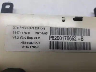Автозапчастина б/у панель інструментів для renault kangoo (kc0/1_) 1.5 dci (kc07) посилання на oem iam 8200176652  8200176652 Автозапчастина б/у панель інструментів для renault kangoo (kc0/1_) 1.5 dci (kc07) посилання на oem iam 8200176652  8200176652