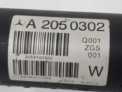 Автозапчастина б/у центр трансмісії для mercedes-benz clase c (w205) lim. 2.1 cdi cat 170 cv / 125 kw посилання на oem iam a2054100302  a2054100302