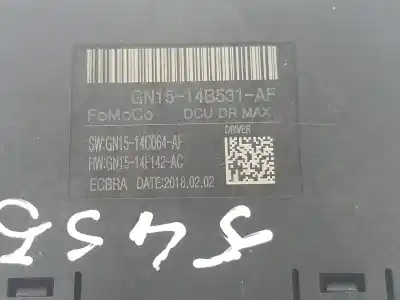 Автозапчастина б/у електронний модуль для ford ecosport 1.0 ecoboost посилання на oem iam gn1514b531af  gn1514b531af