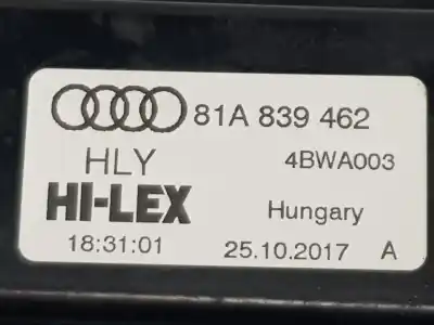 Автозапчасти б/у задний правый стеклорегулятор за audi q2 (gab, gag) 1.6 tdi ссылки oem iam 81a839462  81a839462