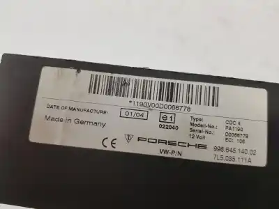 Second-hand car spare part audio system / radio cd for porsche cayenne (9pa) s 4.5 oem iam references 7l5035111a  7l5035111a