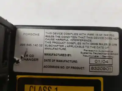 Second-hand car spare part audio system / radio cd for porsche cayenne (9pa) s 4.5 oem iam references 7l5035111a