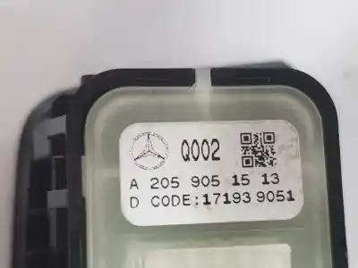 Peça sobressalente para automóvel em segunda mão botão / interruptor elevador vidro traseiro esquerdo por clase c clase c lim. 2.1 cdi referências oem iam a2059051513  a2059051513