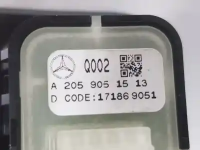 Peça sobressalente para automóvel em segunda mão botão / interruptor elevador vidro dianteiro direito por clase c clase c lim. 2.1 cdi referências oem iam a2059051513  a2059051513
