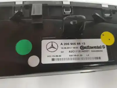 Peça sobressalente para automóvel em segunda mão comando de sofagem (chauffage / ar condicionado) por clase c clase c lim. 2.1 cdi referências oem iam a2059058813  a2c1115140001