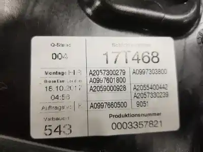 Peça sobressalente para automóvel em segunda mão elevador de vidros traseiro direito por clase c clase c lim. 2.1 cdi referências oem iam a2057308004  a2057308004