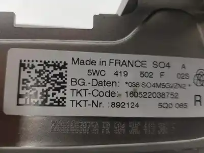 Second-hand car spare part steering column for cupra formentor 2.0 tsi oem iam references 5wc419502f  5wc419502f