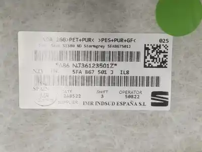 Pezzo di ricambio per auto di seconda mano tetto interno per cupra leon (kl1, ku1, kug) 1.5 tsi riferimenti oem iam 5fa867501j  5fa867501j