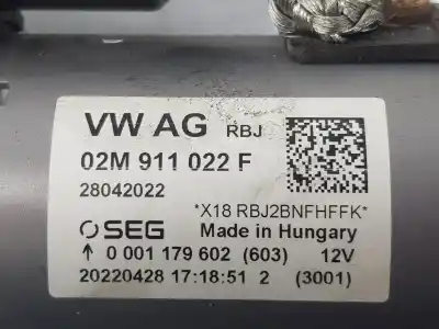 Pezzo di ricambio per auto di seconda mano motorino di avviamento per cupra leon (kl1, ku1, kug) 1.5 tsi riferimenti oem iam 02m911022f  02m911022f