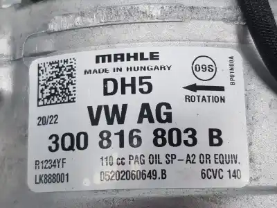 Pezzo di ricambio per auto di seconda mano compressore aria condizionata per cupra leon (kl1, ku1, kug) 1.5 tsi riferimenti oem iam 3q0816803b  3q0816803b