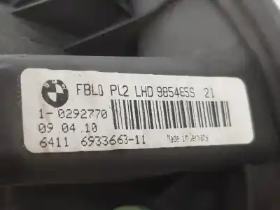 Second-hand car spare part heating fan for bmw 3 (e90) 318 d oem iam references 64119227670  9227670