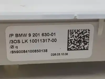 Peça sobressalente para automóvel em segunda mão luz interior por bmw 3 (e90) 318 d referências oem iam 61319201630  9201630