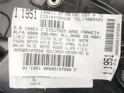 Автозапчасти б/у регулятор стекла заднего левого за alfa romeo giulietta (940_) 2.0 jtdm (940.fxl1a) ссылки oem iam 71754422  71754422