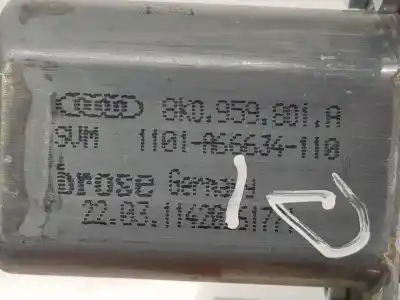 Автозапчастина б/у двигатель переднього ліва вікна для audi a4 b8 avant (8k5) 2.0 tdi посилання на oem iam 8k0959801a  8k0959801a