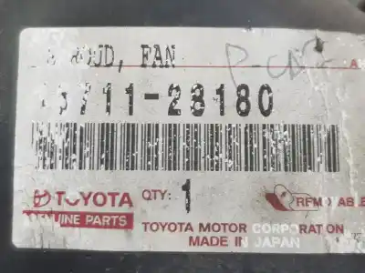 Second-hand car spare part radiator cooling fan for toyota rav 4 (a2) 2.0 turbodiesel cat oem iam references 1671128180  1636328050