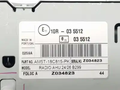 Pezzo di ricambio per auto di seconda mano impianto audio / radio cd per ford fiesta vi (cb1, ccn) 1.5 tdci riferimenti oem iam 2024533  am5t18c815pk