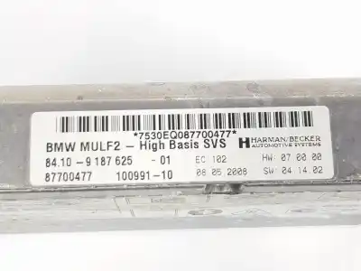 Peça sobressalente para automóvel em segunda mão módulo eletrônico por bmw x6 (e71, e72) xdrive 50 i referências oem iam 84109187625  9187625