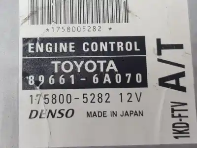 Peça sobressalente para automóvel em segunda mão centralina de motor uce por toyota land cruiser (j12) 3.0 turbodiesel referências oem iam 896616a070 896616a070 