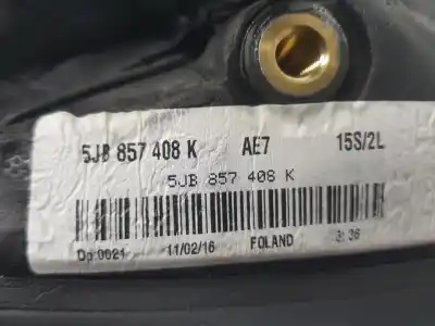 Автозапчастина б/у правий задний огляд для skoda rapid spaceback (nh1) 1.6 tdi посилання на oem iam 5jb857408k  