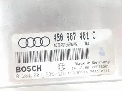 Peça sobressalente para automóvel em segunda mão centralina de motor uce por audi a6 c5 avant (4b5) 2.5 tdi referências oem iam 4b0907401c   Peça sobressalente para automóvel em segunda mão centralina de motor uce por audi a6 c5 avant (4b5) 2.5 tdi referências oem iam 4b0907401c
