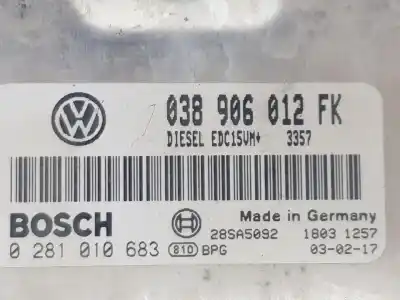 Second-hand car spare part ecu engine control for seat toledo ii (1m2) 1.9 tdi oem iam references 038906012fk  0281010683